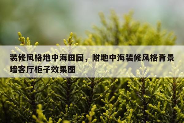 装修风格地中海田园，附地中海装修风格背景墙客厅柜子效果图