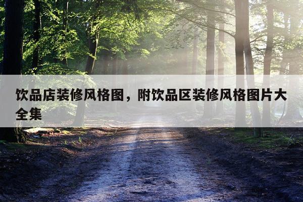 饮品店装修风格图，附饮品区装修风格图片大全集